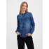 Vero moda camicia jeans maria ls denim slim shirt mix new noos